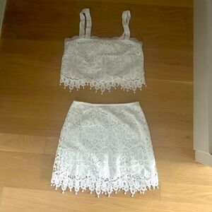 SAYLOR white lace set